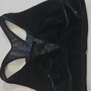 Black Velvet Women's Bralette Size L